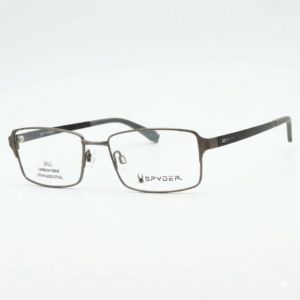 Armazón oftálmica Spyder SP004 color Rutenio posición tres cuartos