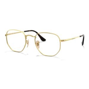 Armazón oftálmica Ray Ban Rb6448 color Oro posición tres cuartos